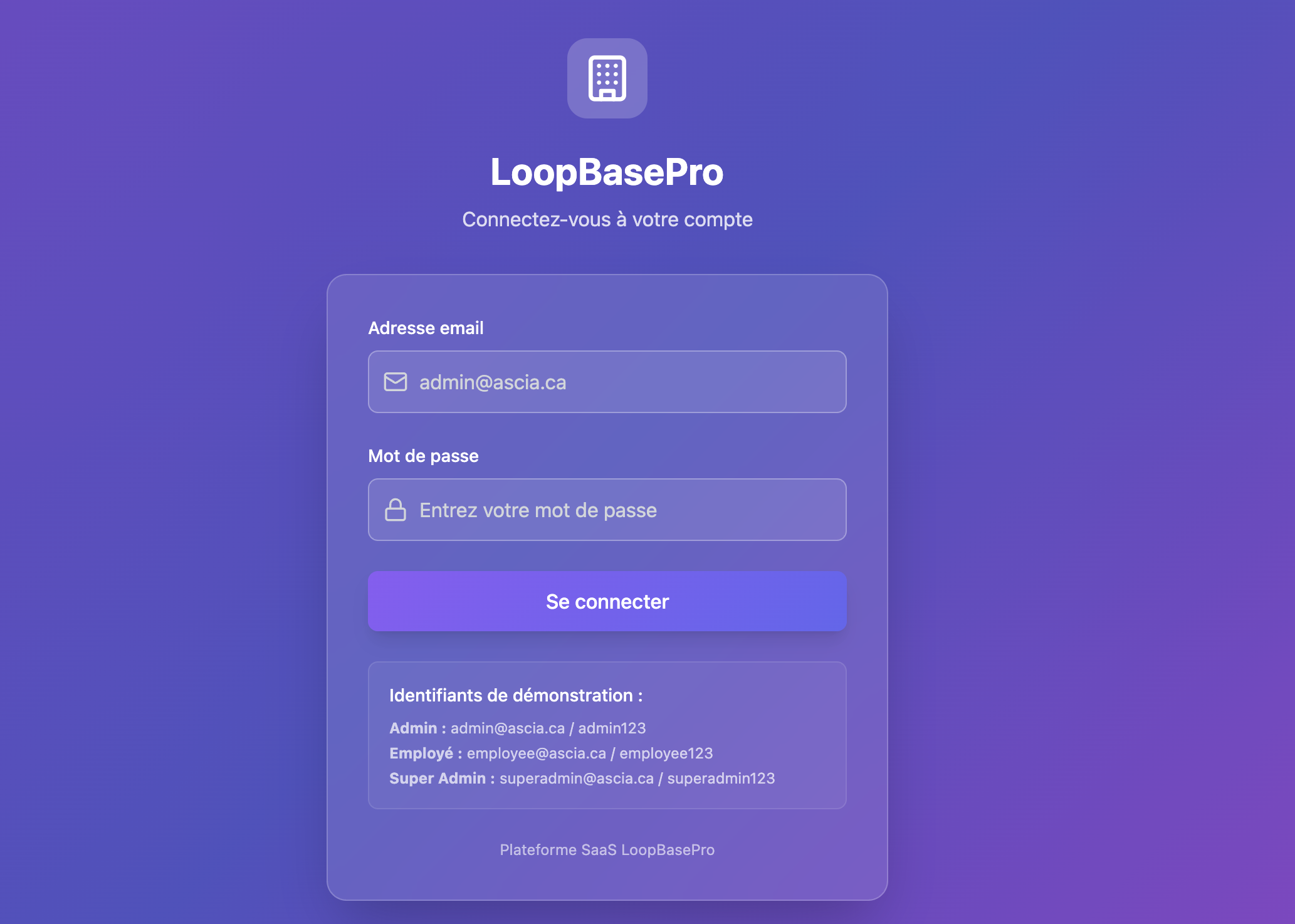 Interface LoopBasePro